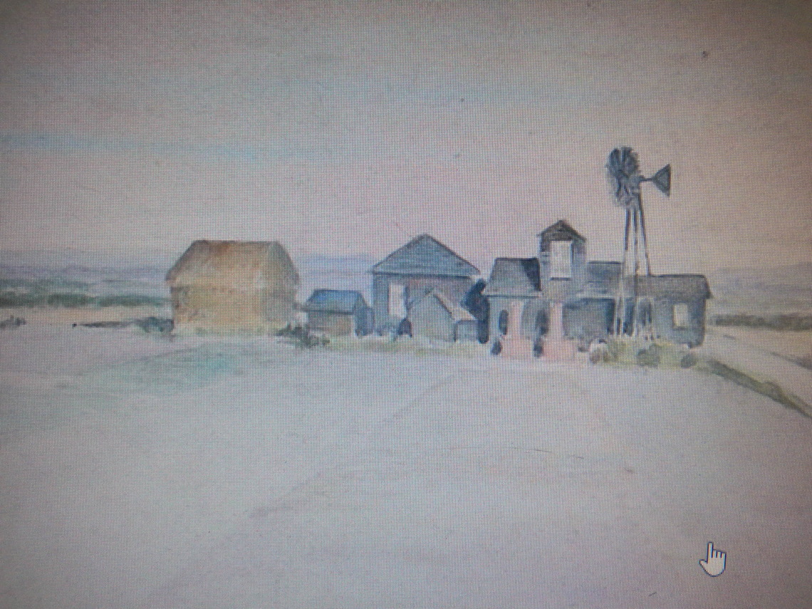 Painting of Windpump Ian Sayer